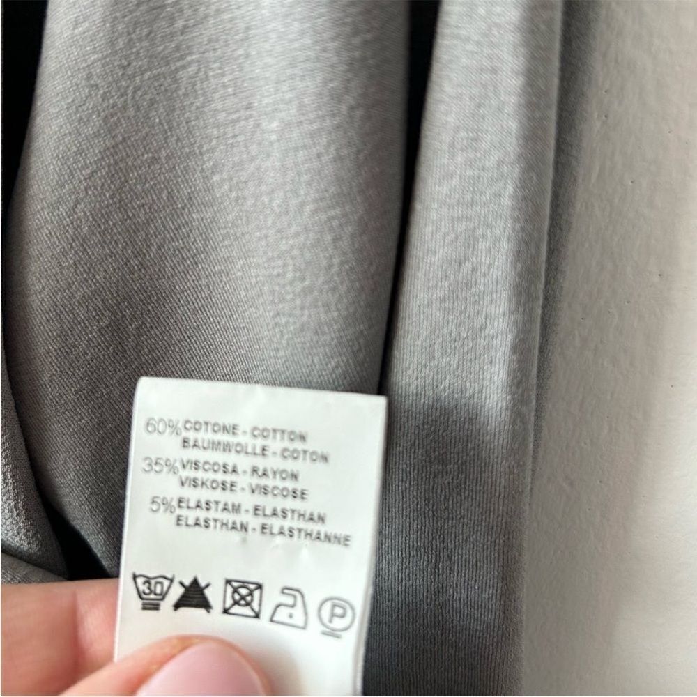 TRANSIT Par Such Silky Hoodie Jacket in Taupe Made in Italy - Picture 11 of 12